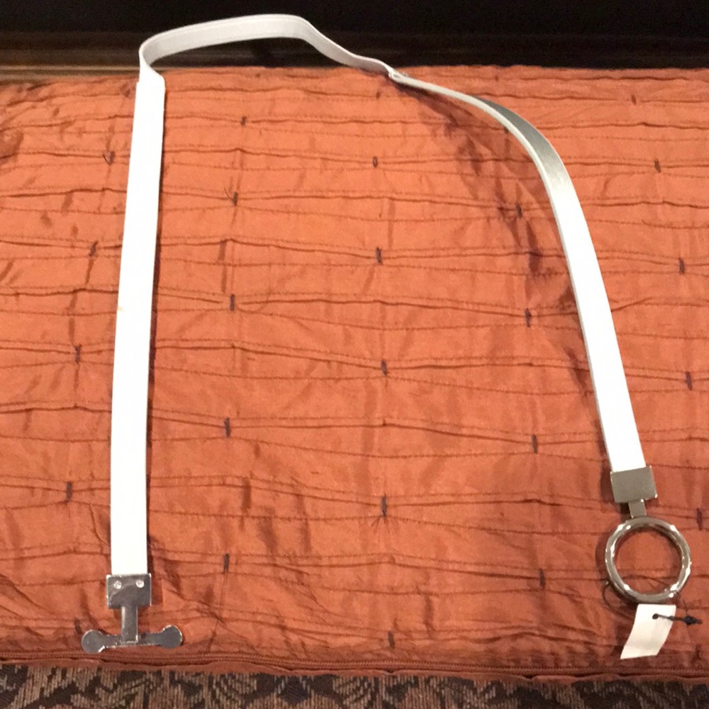 WHBM Stretch Skinny Silver Belt - Picture 4 of 4